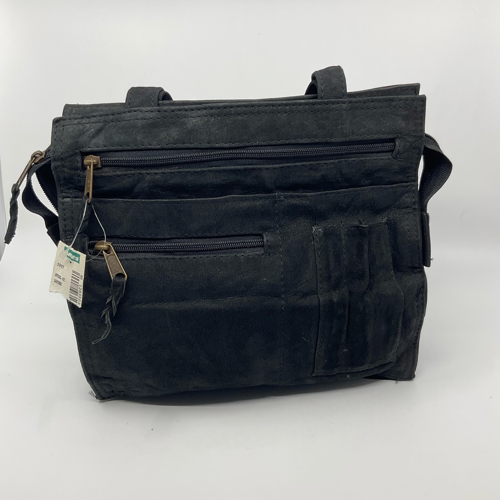 Vintage Emily Ann of Boca Raton Nubuck Leather Shoulder Bag Tote
